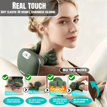 Neck Massager 2025 Electric Shoulder & Cervical Massage Deep Tissue Body Massager Almost Real Person Massager